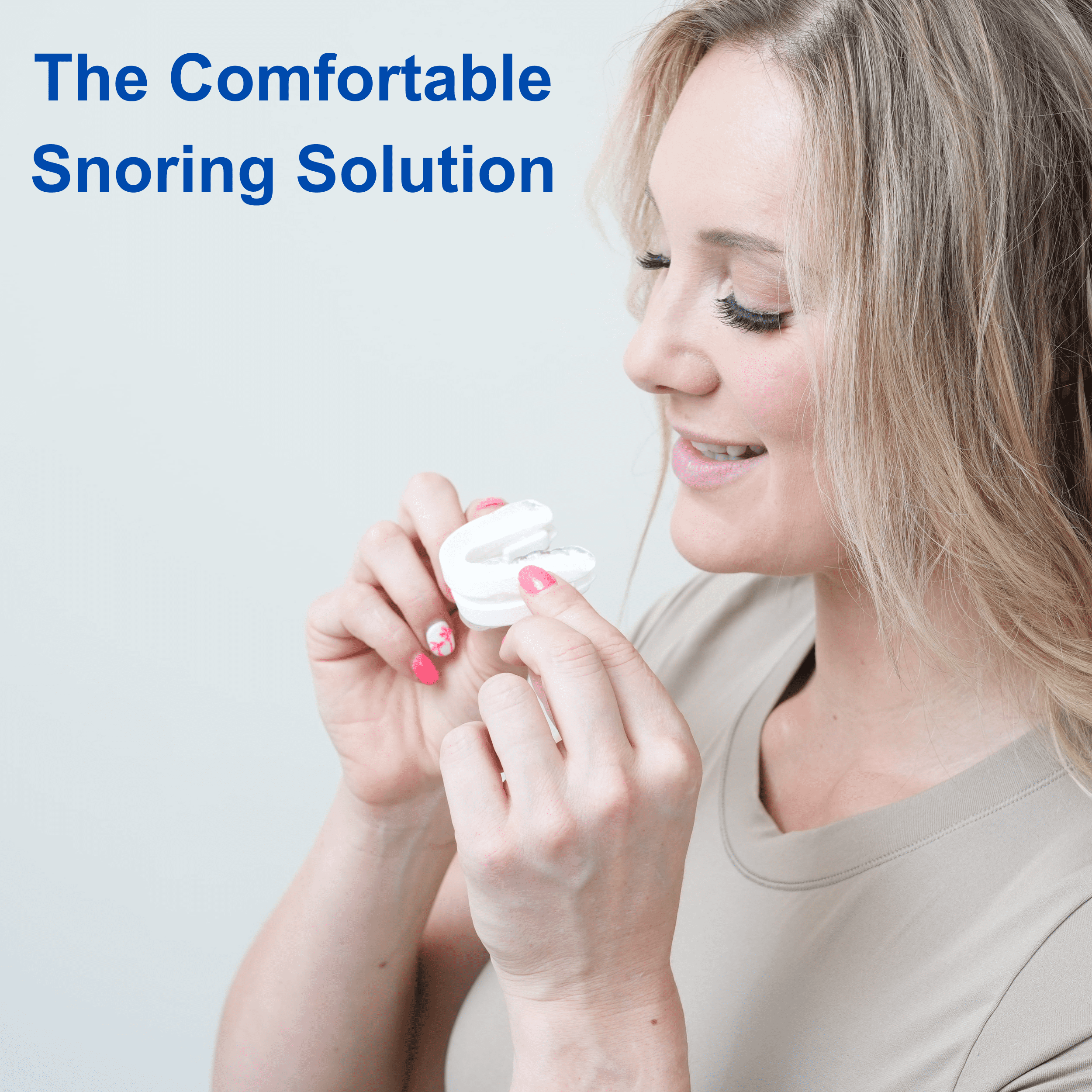VitalSleep Anti-Snoring Mouthpiece, Comfortable & Adjustable Fit, USA Made, BPA-Free Dental Guard for Restful Sleep, Clear Women's Size