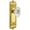 Lifetime Brass, variant on Grandeur 815012 Windsor Solid Brass Rose Privacy Door Knob Set - Brass