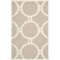 thumbnail image 2 of SAFAVIEH Cambridge Joss Geometric Circles Wool Area Rug, Beige/Ivory, 3' x 5', 2 of 5
