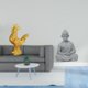 thumbnail image 2 of Figura decorativa de pollo, Buda y mono, estilo Feng Shui, ideal para cumpleaños, aniversarios, inauguraciones de casas, patios y jardines., 2 of 8