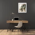 thumbnail image 3 of Tre Sorelle Studios 12x14 White Modern Wood Framed Museum Art Print Titled - Elephant Portrait, 3 of 4