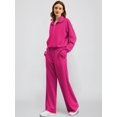 thumbnail image 4 of Conjuntos de dos piezas Casly Lamiit Fall para mujer, color rojo rosa, talla M, 4 of 7