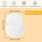 Toplive Armpit Sweat Pads ,[100 Pack] Disposable Underarm Sweat Pads for Women Men Invisible Sweat Absorber Pads for Women Armpits Perspiration Pads Shield