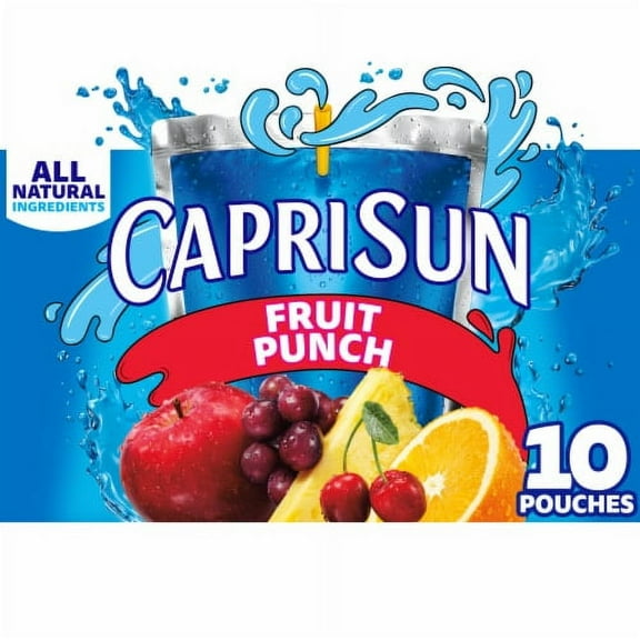 Pack of 2 - Capri Sun Fruit Punch Juice Box Pouches 10 ct