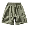 thumbnail image 3 of Youmylove Lightweight Mens Shorts Men's Summer Cargo Shorts Loose Casual Shorts Drawstring Pocket Cargo Shorts Hiking Work Short, 3 of 6