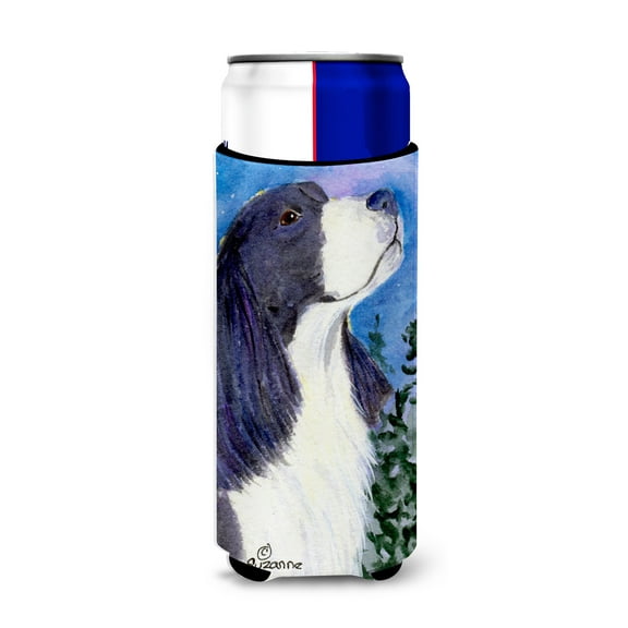Caroline's Treasures SS8985MUK English Springer Spaniel Ultra Hugger for slim cans, Slim Can, multicolor