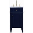 thumbnail image 5 of 18 inch single bathroom vanity in blue, 5 of 16