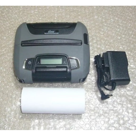 Restored Star Micronics SM‑T400I Portable Bluetooth Direct Thermal 112 mm Receipt Printer with AC Adapter & Battery, Rugged Mobile POS Printer (Refurbished)