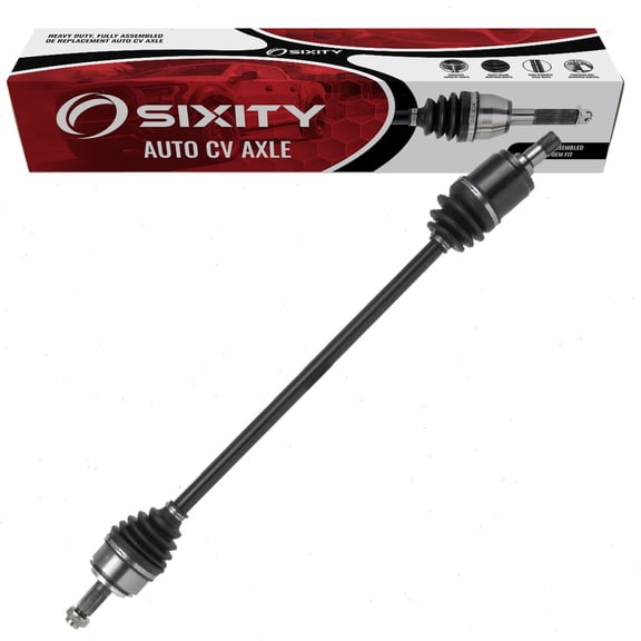 Sixity Front Right CV Axle compatible with Honda Accord 2.4L L4 2003-2007 - Passenger Side Complete Axle Shaft Assembly