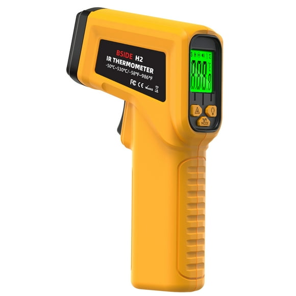 -50~530℃ Handheld Infrared Thermometer 12:1 Target Positioning Contactless Digital Temperature Meter with LCD
