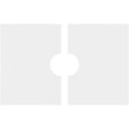 thumbnail image 4 of 32"W x 21 3/8"H x 6"ID x 11"C x 1"P Beaux Architectural Grade PVC Contemporary Ceiling Medallion, Two Piece, 4 of 11