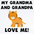 thumbnail image 2 of CafePress - My Grandma And Grandpa Love Me Tiger Body Suit - Long Sleeve Cotton Baby Bodysuit, 2 of 4