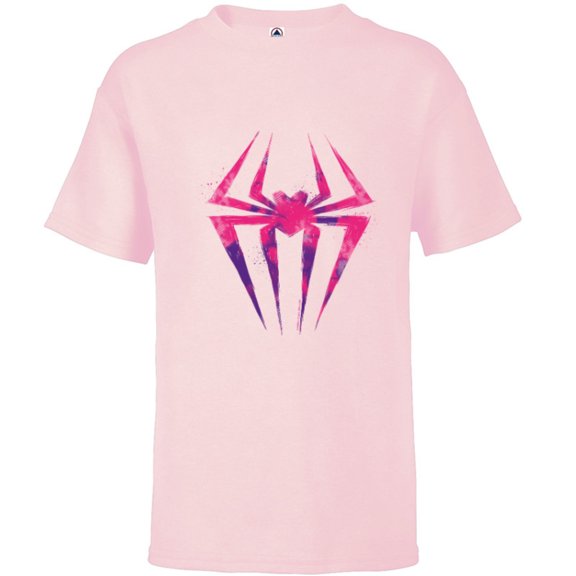 Marvel Spider-Man: Across the Spider-Verse Spider-Gwen Icon - Short Sleeve T-Shirt for Kids - Customized-Soft Pink