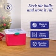 thumbnail image 5 of Homz Products Holiday Christmas Light Storage Box Bin w/ 4 Cord Wrap Organizers, 5 of 11