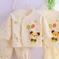 thumbnail image 5 of NOLDARES Preemie Newborn Baby Boy Girl Clothes Infant Clothing Romper Pant Outfits Set Layette Essentials 7 Pieces Set(A072-Yellow), 5 of 6
