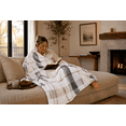 thumbnail image 3 of Mainstays Super Soft Plush Blanket, Neutral Plaid, Twin, Adult/Teen, 3 of 10