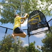 Springfree Trampoline Square 11 Foot Trampoline & FlexrHoop Basketball Game