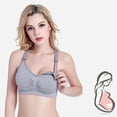 thumbnail image 1 of Mujeres Lactancia Bra Pad Cierre Frontal Embarazo Enfermería Ropa Ropa Interior Likrtyny Mujer, 1 of 6