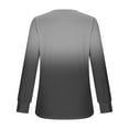 thumbnail image 4 of Ashirexll Womens Long Sleeve T Shirts Winter Tops for Women Non Positioning Printed V-Neck Button Up Slim Long Sleeve Blouse, 4 of 5