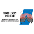 thumbnail image 4 of TIFOSI SUNGLASSES CYCLING MOAB SAHARA-SMOKE/AC RED/CLEAR, 4 of 4