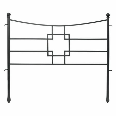 Iron Fence Section - Achla Designs Square On Squares Garden Border Section
