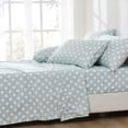 thumbnail image 3 of Lush Decor Daisy Checkered Sheet Set 6 Piece Set Queen Aqua - Checkered Sheets - Floral Bed Sheets - Queen Sheets - Boho Flower Print - Retro Decor, 3 of 10