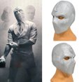 thumbnail image 3 of Figura de película Caballero con cubierta facial de látex suave, tocado de caballero para cosplay, accesorios de disfraz para fiesta, 3 of 8