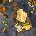 thumbnail image 5 of Colorful Cutting Board, Geometric Striped Seamless Cultural Local Pattern Vintage Print, Decorative Tempered Glass Cutting and Serving Board, Wine Bottle Shape, Multicolor, by Ambesonne, 5 of 5