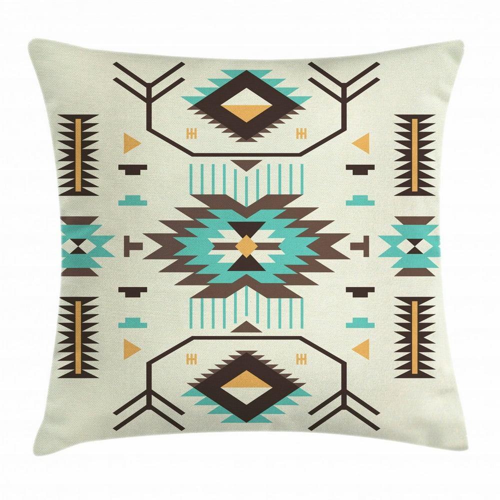 Southwestern Throw Pillow Cushion Cover, Ethnic Pattern Design from