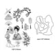 thumbnail image 3 of Sello De Troqueles De Corte Troquel de corte de saludos para manualidades de papel DIY, plantilla para álbum de recortes (T1890TC) Wdftyju Libre de BPA, 3 of 3