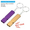 thumbnail image 3 of Unique Bargains Sifflet de Survie, Lot de 4 Sifflet de Sécurité à Son Fort pour Randonnée, Or, Violet, 3 of 6
