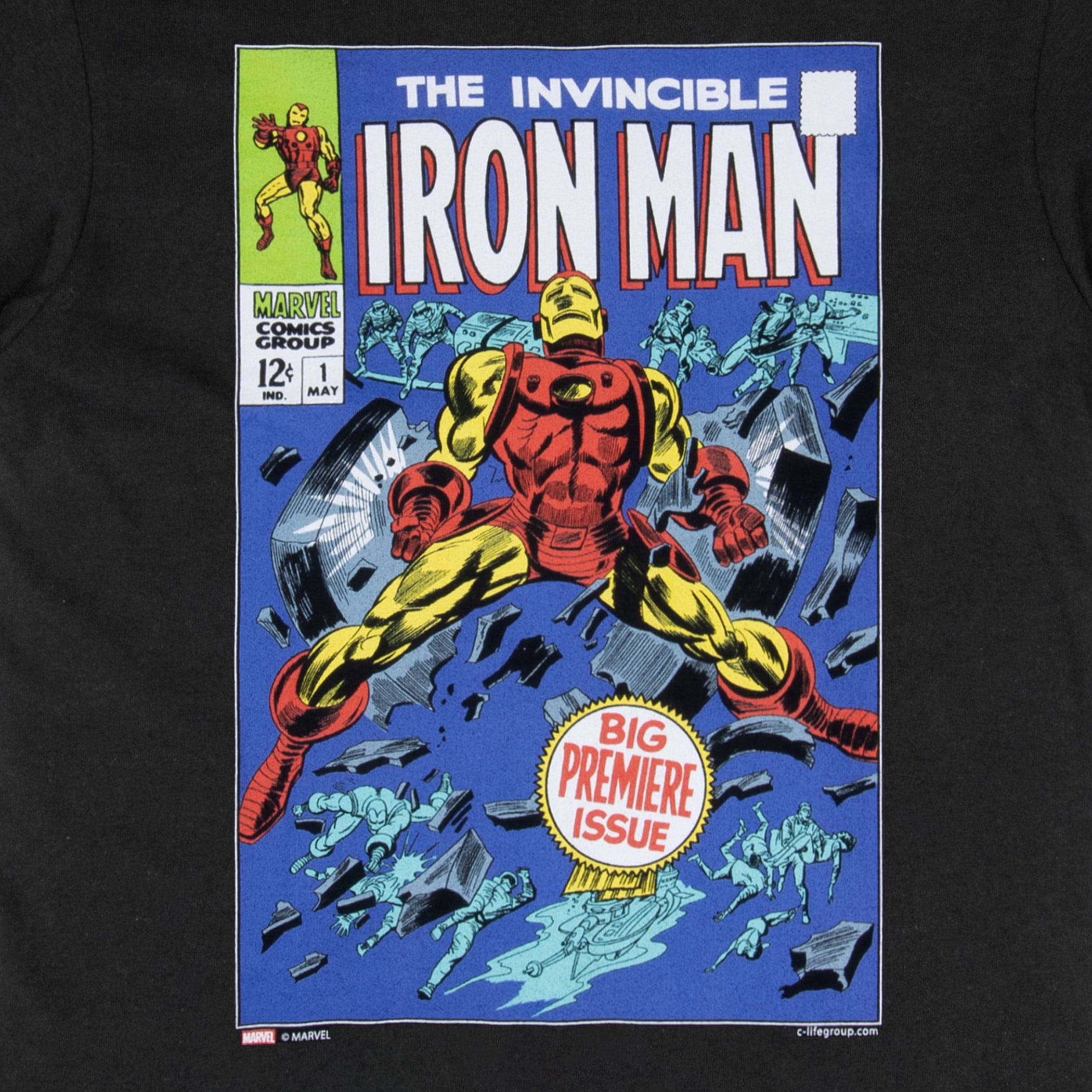 Iron Man Big Premiere Issue #1 Comic Book Cover T-Shirt-XLarge