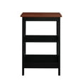 thumbnail image 3 of Convenience Concepts Omega End Table with Shelf, Cherry Top/Black, 3 of 8