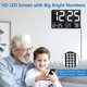 thumbnail image 2 of Clock Digital Clock, 30cm Large LED Screen Digital Wall Clock, Adjustable Brightness, Day and Date, Indoor Temperature, Snooze, 12/24 Hours, for Home, 2 of 5