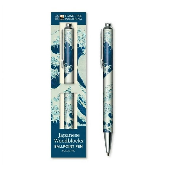 Boxed Ballpoint Pens: Katsushika Hokusai: The Great Wave Boxed Decorative Ballpoint Pen (General merchandise)