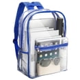 thumbnail image 1 of AMERTEER Clear Backpack Heavy Duty PVC Transparent Shoulder Handbag Waterproof School Bag, 1 of 10
