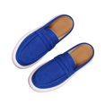 thumbnail image 4 of Women's 2026 Summer Loafers Solid Color Closed Toe Backless Mules Soft Sole Lightweight Cushioned Orthopedic Arch Support Wide Toe Box Comfort Walking Daily Footwear Sky Blue 37, 4 of 9
