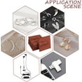 thumbnail image 6 of 24 Pcs Brown Microfiber Jewelry Pouch Pocket Cosmetic Bag Velvet Jewelry Flap Pouches Folding Envelope Bag for Earrings Bracelets Necklaces Packaging 3.78x3.54x0.1 Inch Brown, 6 of 9