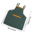 thumbnail image 2 of IDEANATEGRATE Delantal De Tela Y ABS Con Bolsa Para Herramientas En Color Verde Para Cocina, 2 of 7