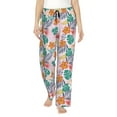thumbnail image 2 of Lsque Tropical Plants Print Women's Pajama Pants, Lounge Pant - Comfortable Home Wear,Elastic Waistband, Stylish Design-Small, 2 of 9