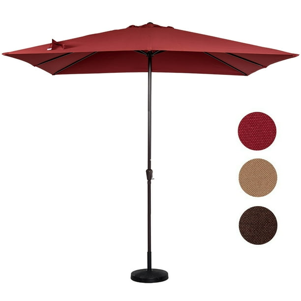 Sundale Outdoor 8 11 Ft Rectangular Patio Garden Umbrella With Crank 220g Polyester Com Sundale Outdoor 8 11 Ft Rectangular, 11 Ft Rectangular Patio Umbrella