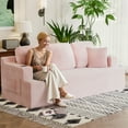 thumbnail image 5 of Homall Cloud Boneless Modern Couch Fluffy Group Sofas & Couches With two Cup Holder for Family,Pink, 5 of 7