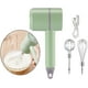 thumbnail image 2 of Mezclador de alimentos de mano inalámbrico Batidora de mano 3 velocidades Batidor de huevos de cocina ligero Espuma para hornear Pan - Verde Xemadio LH-1355, 2 of 7