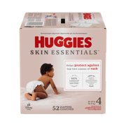 Huggies Skin Essentials Baby Diapers for Sensitive Skin, Size 4 (22-37 lbs), 52 Ct (Select for More)