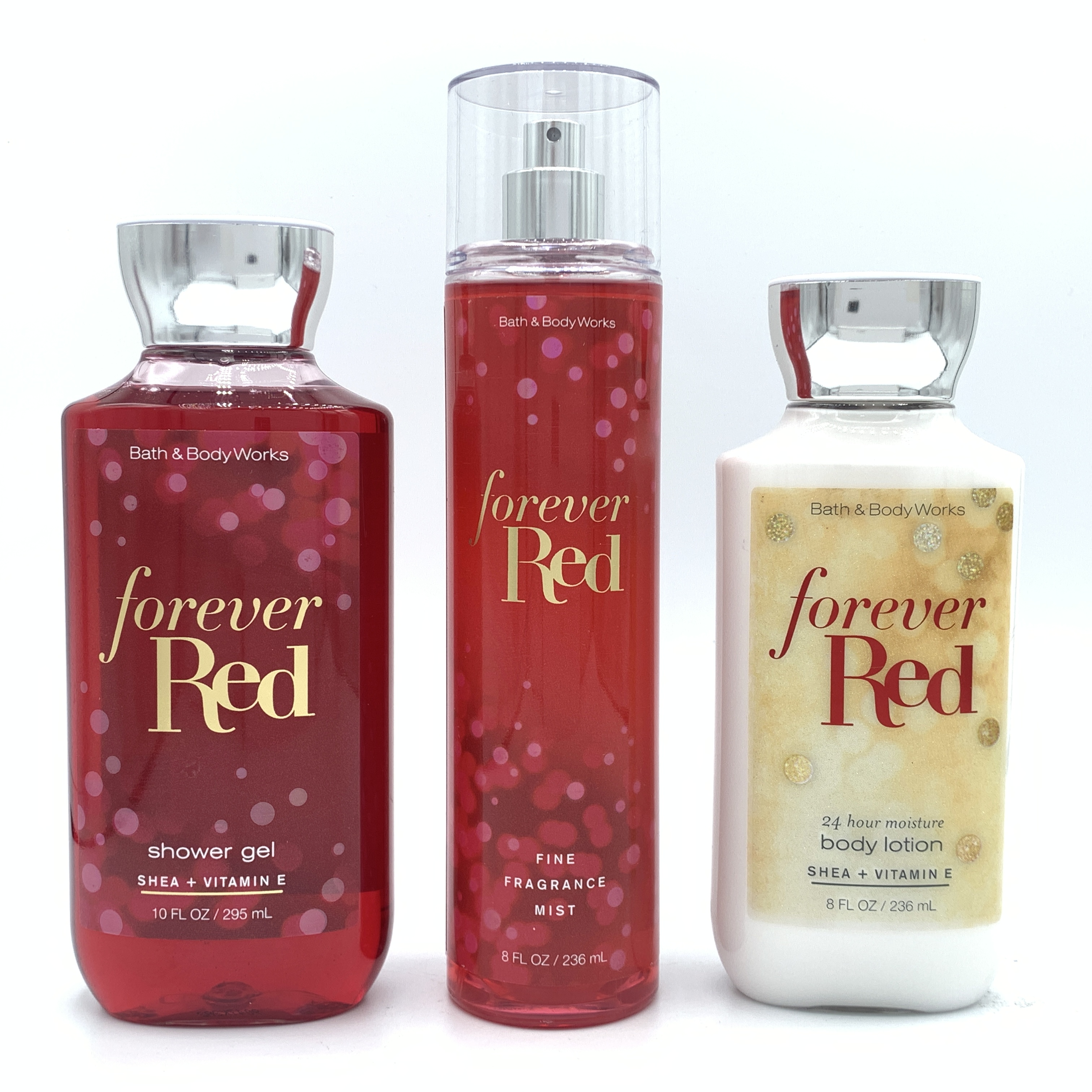 Bath & Body Works Forever Red Fine Mist, Shower Gel, and Body Lotion 3