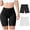 Z1-Black, variant on Seamless Shaping Boyshorts Panties for Women Slip Shorts Under Dress Shapewear Shorts Tummy Control Underwear 2PCS