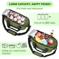 thumbnail image 5 of Tirrinia Camping Cooler Bag Insulated, Shoulder Strap and Bottle Opener 20 Cans Portable Ice Chest, 5 of 7