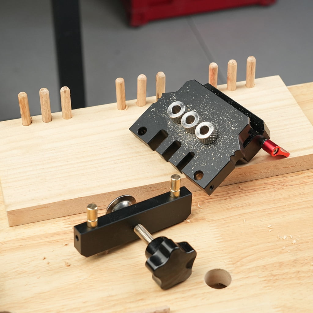 Doweling Jig Kit Vertical Drill Guide Hole Locator Hole Puncher Woodworking Tool