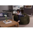 thumbnail image 4 of Sofa Sack Bean Bag Chair, Memory Foam Lounger with Microsuede Cover, Kids, Adults, 5 ft, Brown, 4 of 6