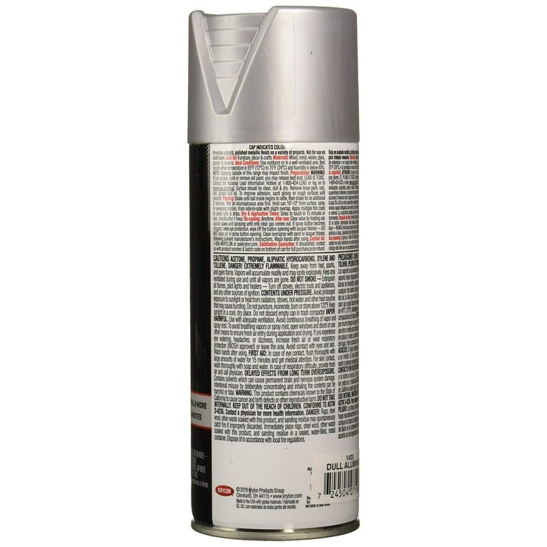Krylon Metallic Spray Paint Dull Aluminum 11 oz. Walmart